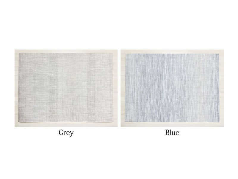 チルウィッチフロアマットのウェーブ柄　ブルーのラグ