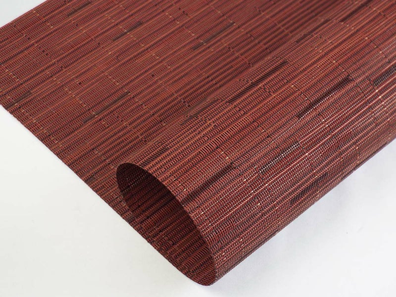 チルウィッチ・バンブーのクランベリー色のランチョンマット　