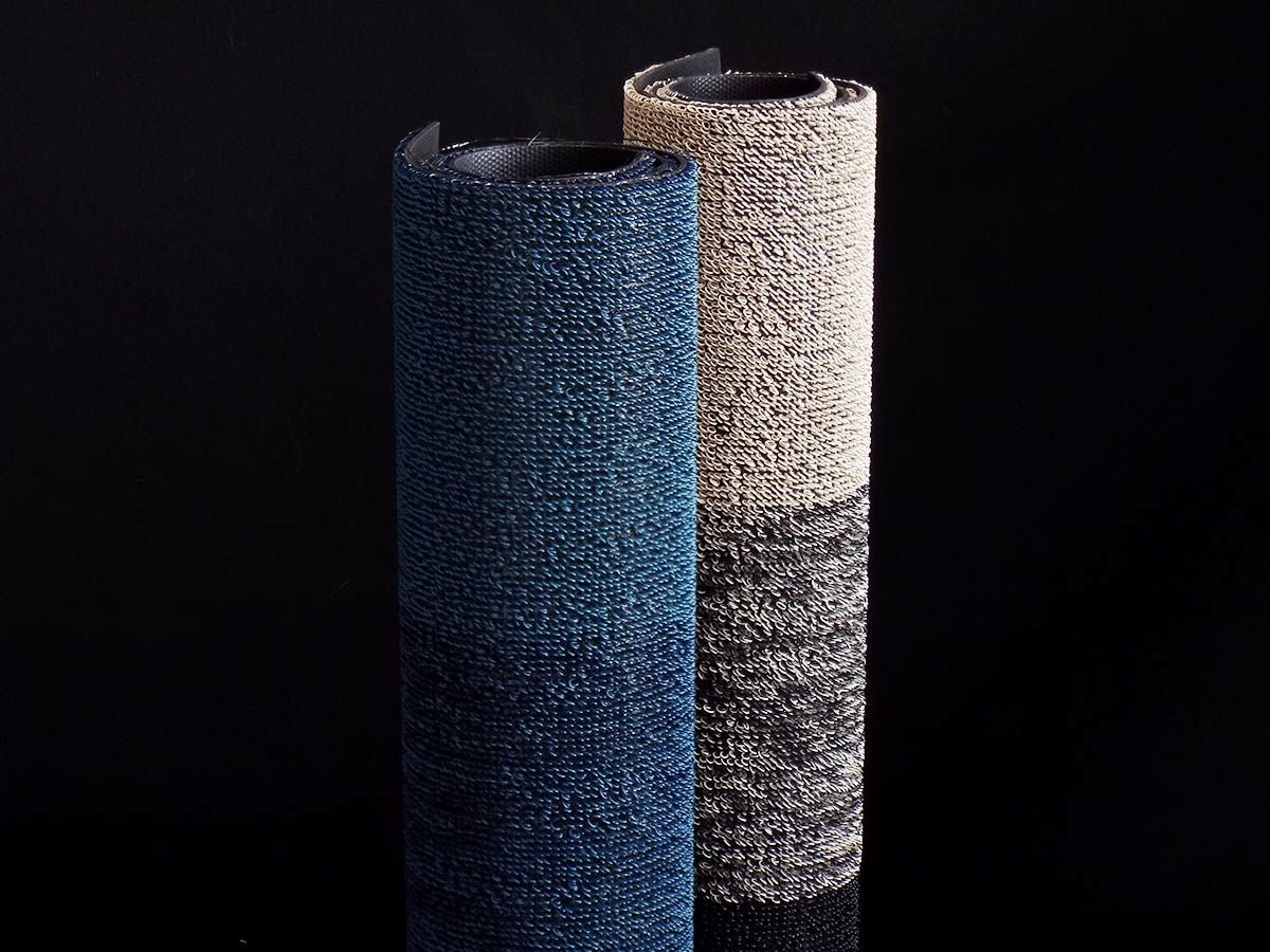 チルウィッチ玄関マットのマーブルストライプ