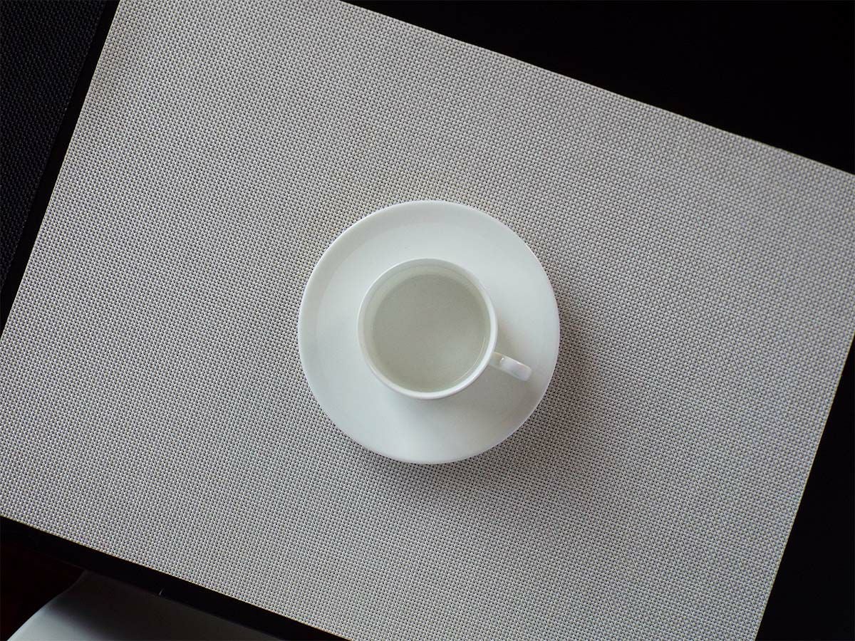 チルウィッチのランチョンマット　ミニバスケットウィーブ柄ホワイト色