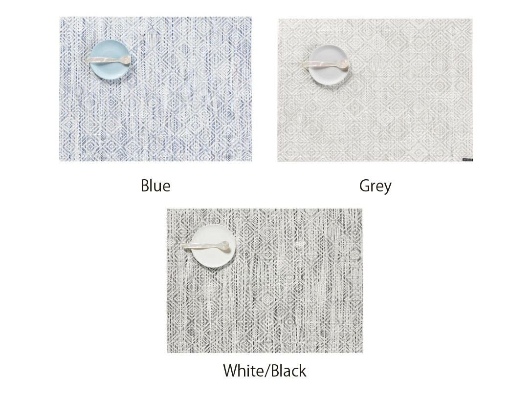 チルウィッチ　ランチョンマット　モザイク柄　ホワイトブラック色