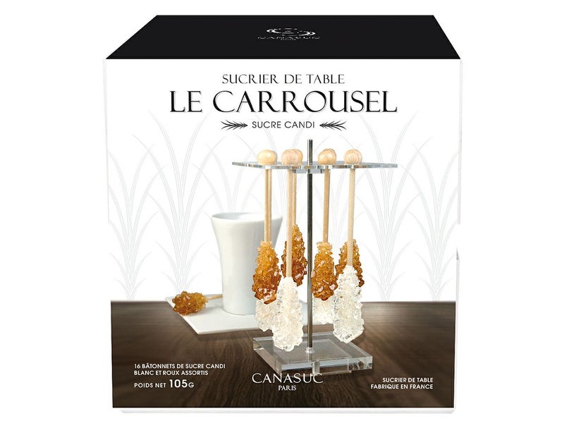 氷砂糖がづいたマドラーのスティックタイプのおしゃれなデザインシュガー