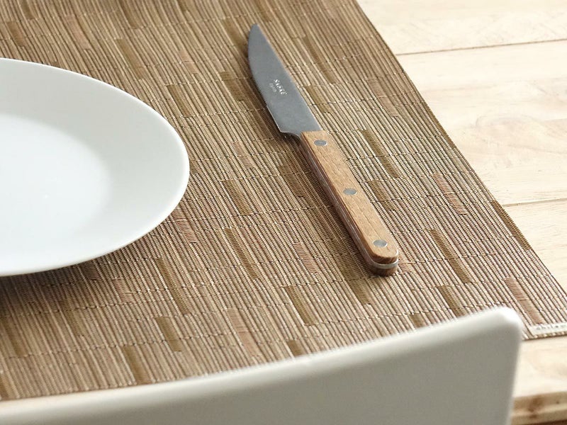 チルウィッチ・ランチョンマットのバンブー柄のキャメルブラウン色