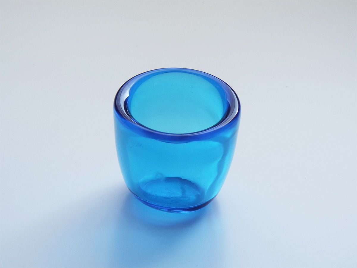 ティーライトホルダー　ライトブルー ハンドメイド