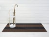 チルウィッチのキッチンマット デュオストライプ モカ色