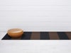チルウィッチのキッチンマット デュオストライプ モカ色