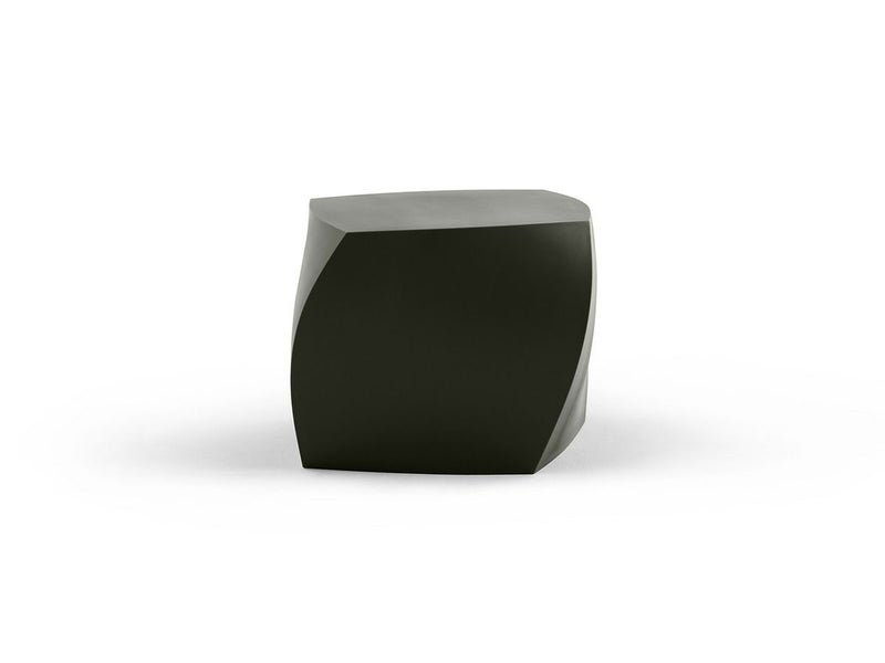 ローテブルやスツールになるフランクゲーリーのゲーリーレフトツイストキューブ（黒）　Heller Funiture