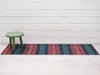 チルウィッチの玄関・キッチンマット  Bolt Stripe柄 Raspberry色