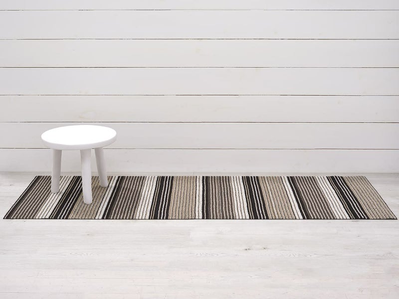 チルウィッチのキッチンマット PleatStripe柄　Oyster色