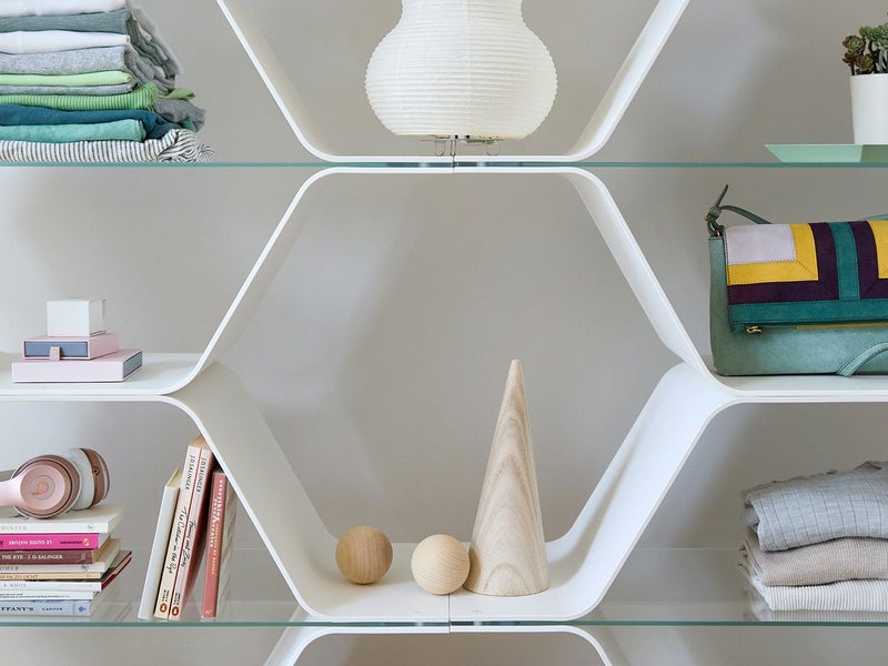 ビルカリーがデザインしたハニカムシェルフの復刻　Heller ヘラー