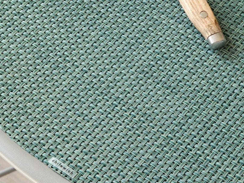 チルウィッチのランチョンマット ミニバスケットウィーブ グリーン 