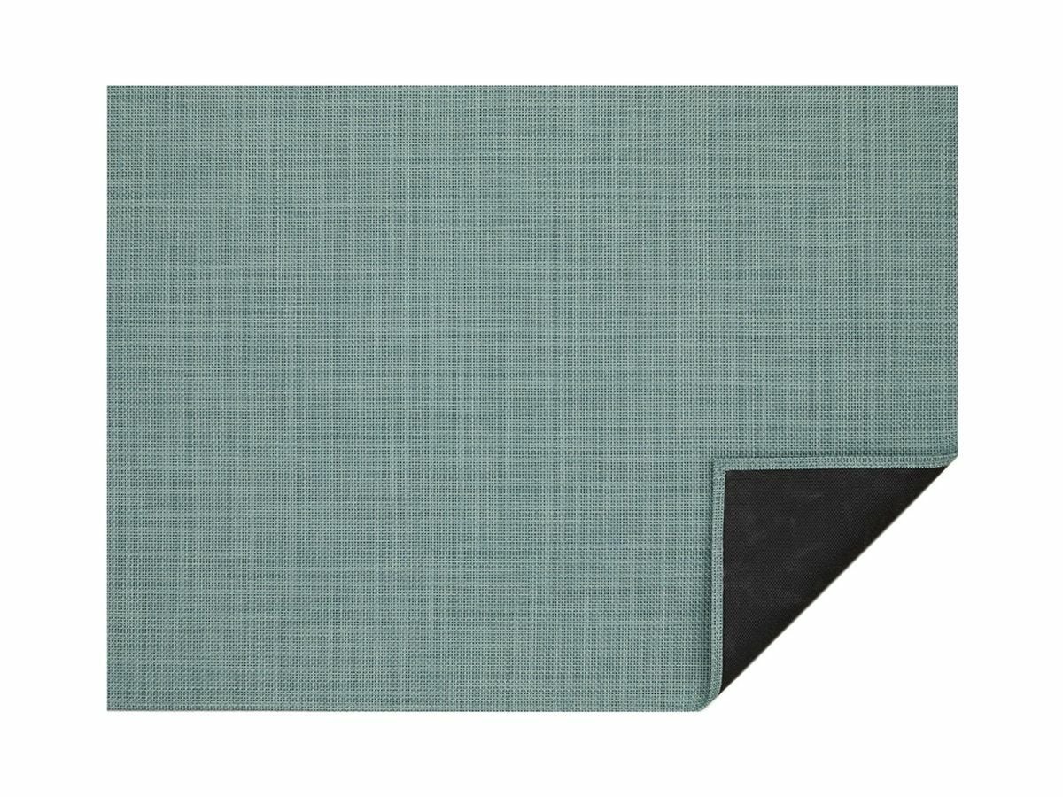 チルウィッチのラグ フロアマット　グリーン　バスケットウィーブ柄　セラドン色
